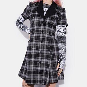 Current Mood Black&White Plaid Mini Dress